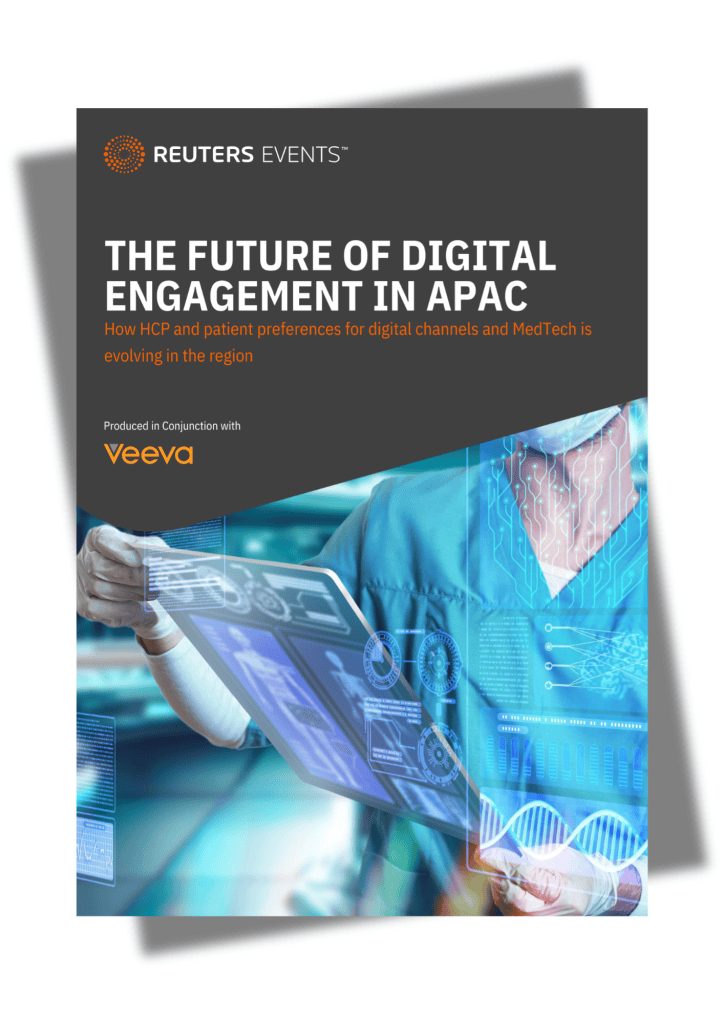Cover of The Future of Digital Engagement in APAC, a Reuters Events and Veeva report